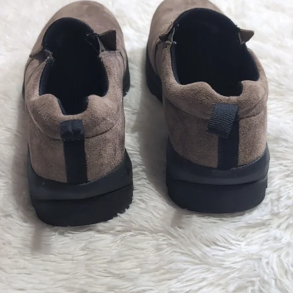 Duluth Brown Wild Boar Suede Mocs Slip Resistant Loafers Size 10 - Picture 5 of 8